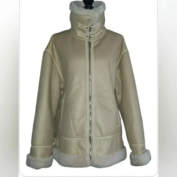 Sporty XL Preppy Cozy Sharpa Vegan Warm Snow Adventure Chore Barn Coat - Picture 12 of 15